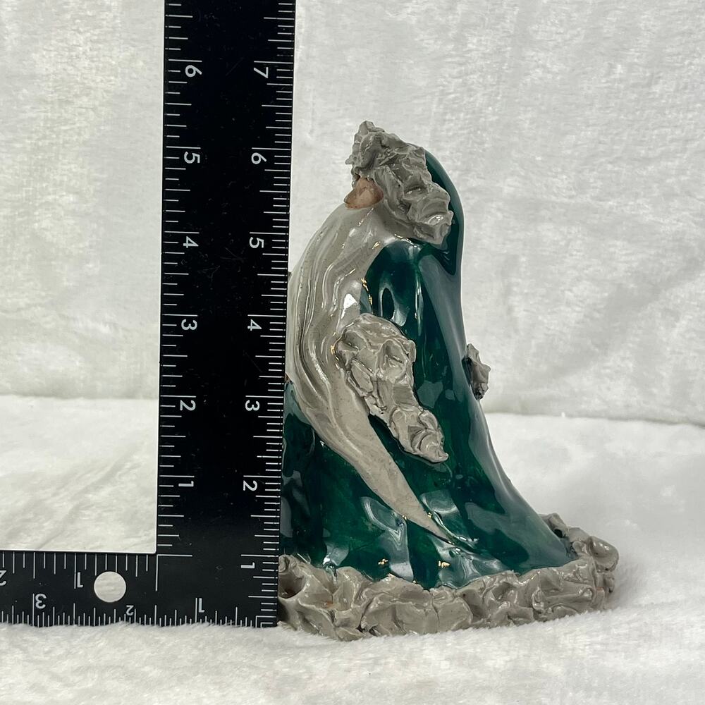 1995 Cynthia A. Signed Santa Ceramic Sculpture Limited Edition 23/200 Handmade - Picture 11 of 11